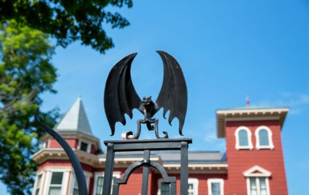 Horror Bat on the Gates of Stephen King's House
