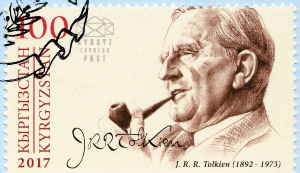 JRR Tolkien Stamp from Kyrgyzystan